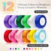 Xnegau 12 Colours Satin Ribbons 25mm x 22m Gift Wrapping