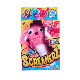 Simba ScreamerZ 105953332 Rambling Rabbit with Sound - Funny Cuddly Toy with Screaming Sounds - Plush Toy for Children from 5 Years, Approx. 30 cm, Pink