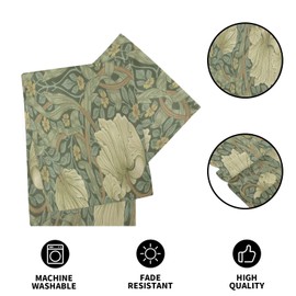 ALAZA Double-Sided William Morris Table Runner 14x108 Inches Long,Table Cloth Runner for Wedding Birthday Party Kitchen Dining Home Everyday Decor 5