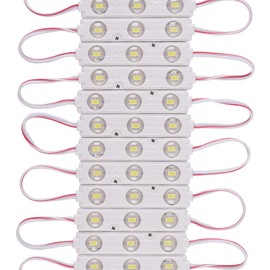 LED module 12V DC White 3 LEDs 6500K Daylight white 1W waterproof decorative for advertising signs letter sign with tape adhesive backside (200 PCS)