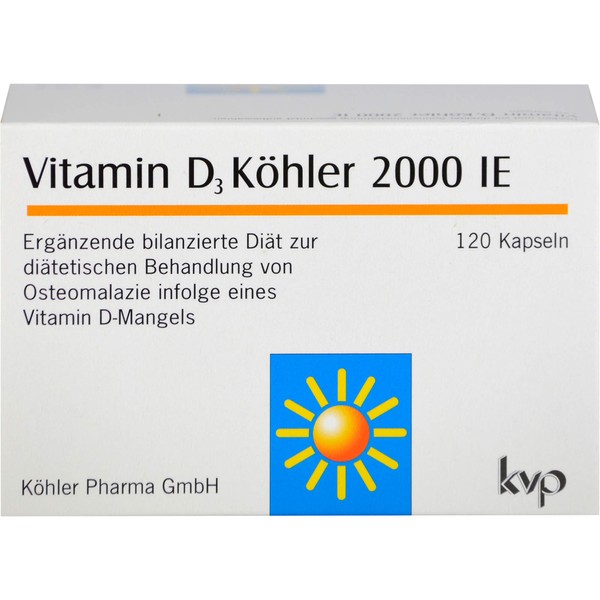 Vitamin D3 Köhler 2000 IE Kapseln, 120 pcs. Capsules
