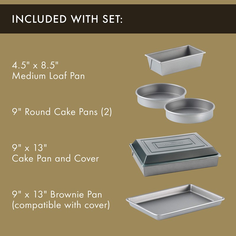 Calphalon 10-Piece Nonstick Bakeware Set Includes Baking Sheet Cookie Sheet