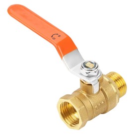 1/2 inch BSP Brass Ball Valve, DN15 Male and Female Thread Interface Pipe Ball Valve, Dual-direction Shutoff and Control Pipeline Switch