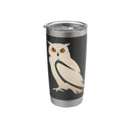 Minimalist Owl Art Bold Modern Design Stainless Steel Insulated Tumbler