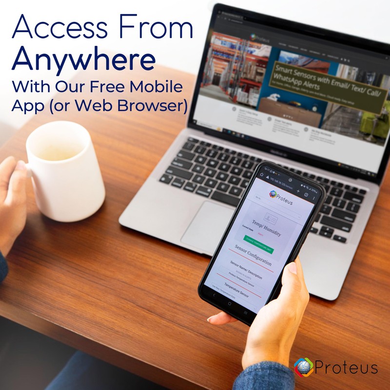 Proteus AMBIO - Wifi Temperature Humidity sensor with Buzzer and