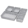 helit H6131082 – Drawer Organiser, 7 Pieces, Felt Storage Box