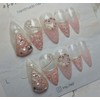 [In-store special discount]Pink Tree Tweed Winter Handmade Nail Tips -