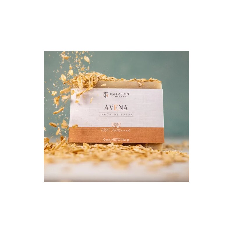 Jabón Natural Avena Tea Garden Company 3 Pz 150 Gr