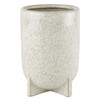 47th & Main Ceramic Footed Planter Pot, 6" Tall, White