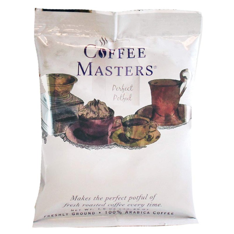 Coffee Masters Perfect Potful Mudslide Ground Coffee, 1.5-Ounce Packets (Pack