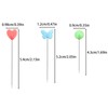 300 Pcs Straight Pins with Butterfly/Flower/Love Heads, Quilting Pins Craft