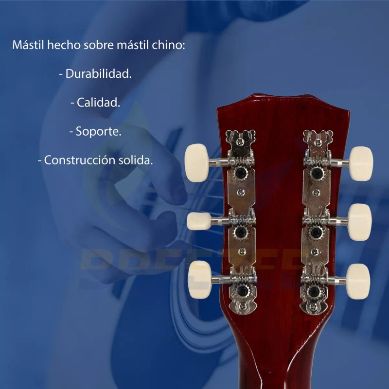 Breezee Market Guitarra Acustica Curva 38 Pulgadas Accesorios Funda Correa
