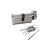 Solid Brass Lock Cylinder with 3 Brass Keys 70mm Pella