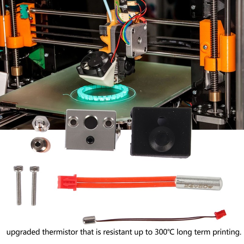 Hot End Extruder Nozzle Kit Heat Resistant Nickel Copper Plated