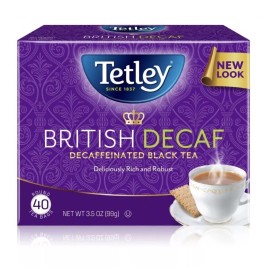 Tetley, British Blends Decaffeinated Black Tea, 40 Count Tea Bags