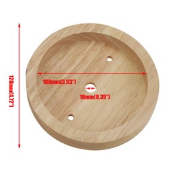 Quluxe 4-3/4 Inches Wodden Light Canopy Kit, Vintage Chandelier Ceiling Plate, Retro Pendant Light Canopy Kit for Pendant Light or Chandelier (Pack of 4)