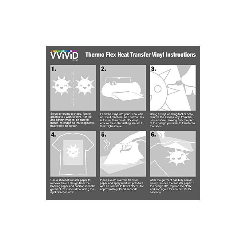 VViViD Sky Blue Heavy-Duty Iron-on Heat Transfer Vinyl Film (12"