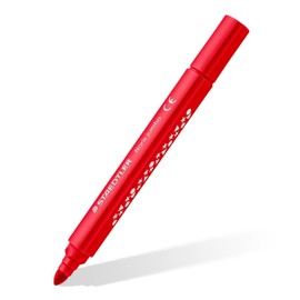 STAEDTLER Felt Pens for Toddlers - Noris Jumbo Colouring Markers - Includes HB Pencil & Eraser - 10 Assorted Colours, 328-B C10P