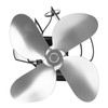 Wall Mounted Fireplace Fan 4 Blade Heat Powered Wood Stove