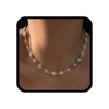 Allereya Boho Daisy Flower Choker Necklace Flower Beads Necklace White
