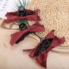 Palksky 3Pcs Bow Hair Clips, Big Red Bow Hair Claw