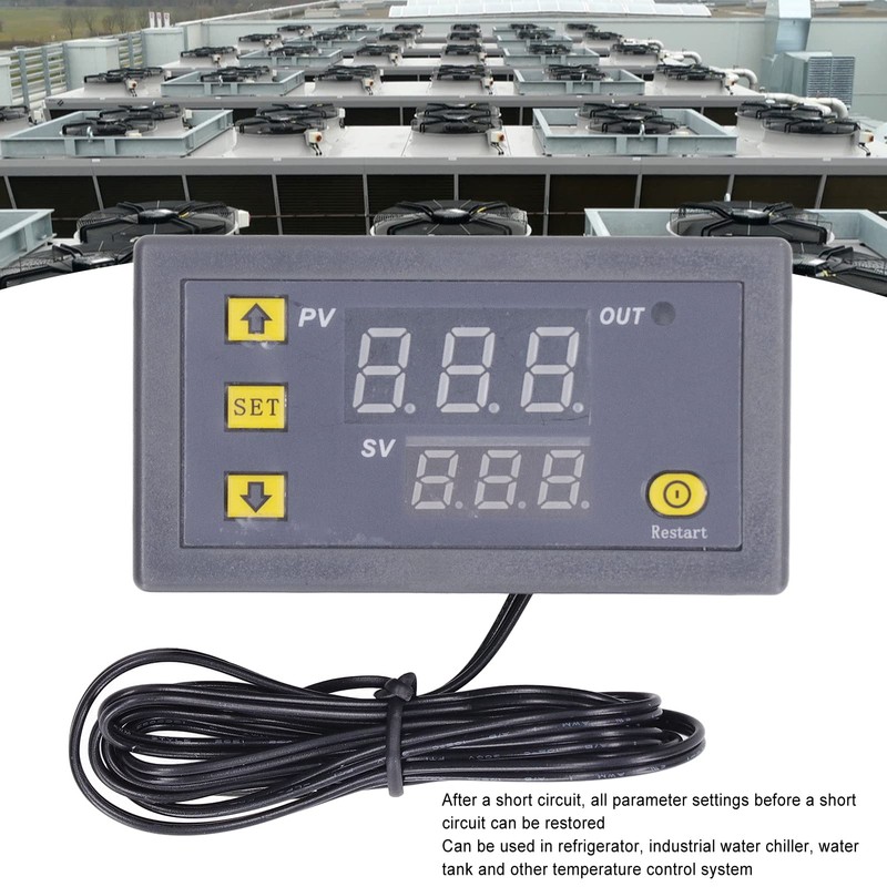 LED Digital Display Temperature Control Module Mini Thermostat for Refrigerator