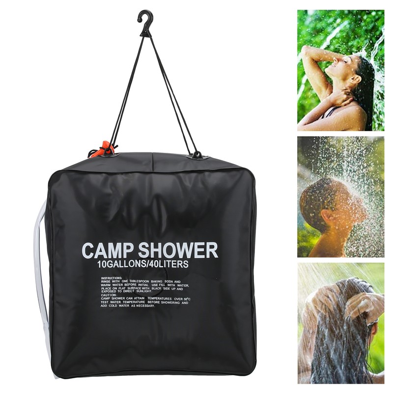 40L Solar Shower Bag Water Bag Energy Heated Bathing Solar