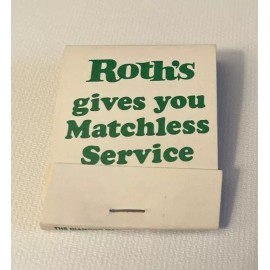 Vintage Roth’s Grocery Store Matchbook Full Unstruck Willamette Valley OR