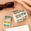 500pcs 2025 Year Stickers, 1.49x0.74 Inch 2025 Stickers Holographic Number
