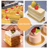 YYaaloa YYaaloa Mini Rectangular Golden Cake Boards Mousse Cupcake Base