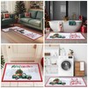 JSVSLTD Christmas Kitchen Rugs, Set of 2 Kitchen Floor Mat