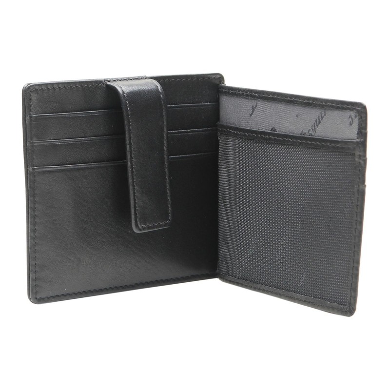 Esquire Oslo Credit Card Holder RFID Leather 9.5 cm, nero,