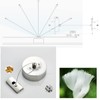 BORDSTRACT Retractable Clothesline 2.8m/9ft Stainless Steel Extendable Clothesline for Shower