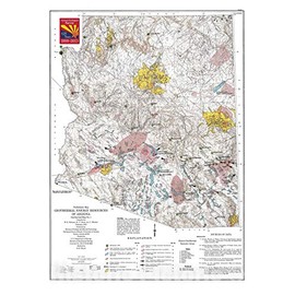 Historic Pictoric Map : Preliminary map, Geothermal Energy Resources of Arizona, 1978 Cartography Wall Art : 16in x 24in