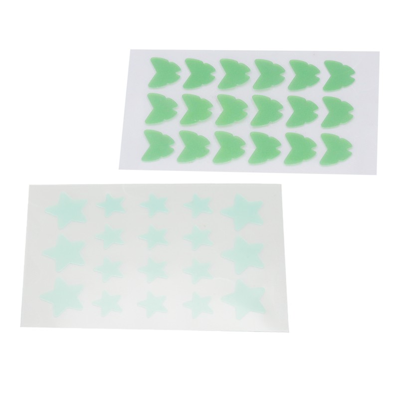 36Pcs Hydrocolloid Pimple Pads Covering Isolating Healing Cartoon Shape Cute
