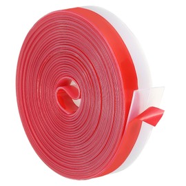 PATIKIL Silicone Seal Strip, 20 ft x 1" Width Self Adhesive Door Draft Stopper Weather Stripping Tape for Gap, Door Under Bottom, Sliding Door, Shower Glass Gaps, Clear/Red