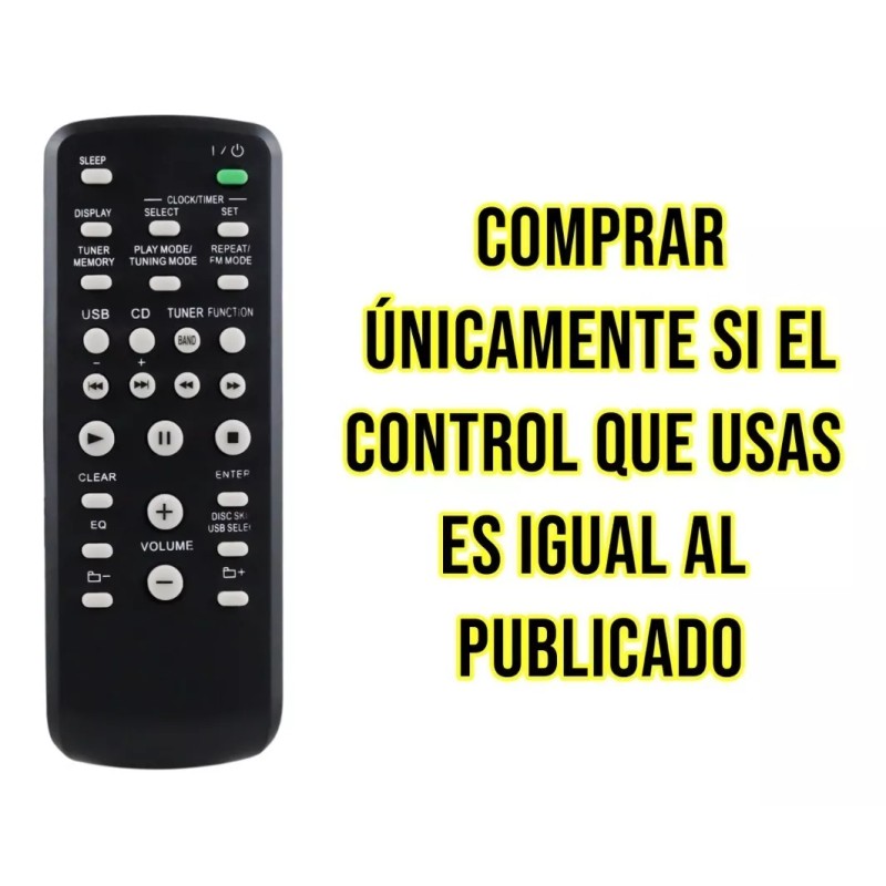 Control Remoto Sony Audio Minicomponentes Genezi