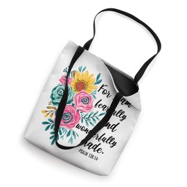 For I Am Fearfully And Wonderfully Made Christian Tote Bag