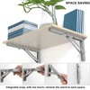 Folding Console 350 mm Heavy Duty Stainless Steel Pack of