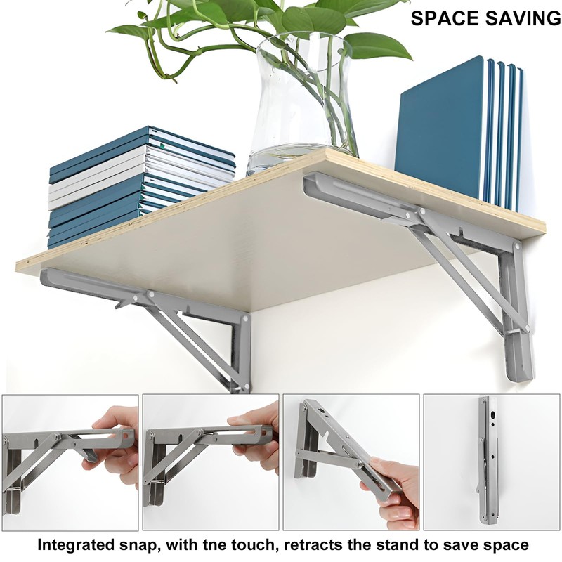 Folding Console 350 mm Heavy Duty Stainless Steel Pack of