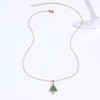Xeyai Gold Plated Christmas Pendant Necklace for Women Trendy,CZ Christmas