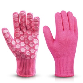 OZERO Heat Resistant Gloves, Fireproof Gloves, Kitchen, Potholder, Oven, Barbecue, Cooking, Bonfire, Camping, 5-fingers, Heat Resistant to 1662°F (500°C), One Size Fits All