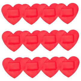 Beavorty 24Pcs Heart Shaped Breathable Wound Patches PE Material Small Care Stickers for Home and Outdoor Wound Protection Suitable for All Ages
