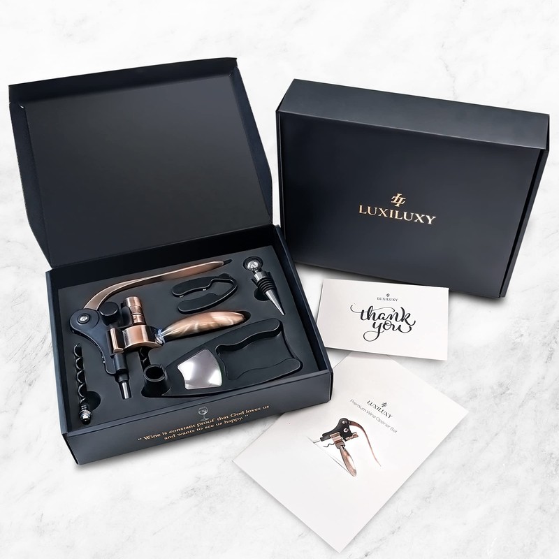 Wine Bottle Opener Corkscrew Set – Luxiluxy [2024 upgraded, does