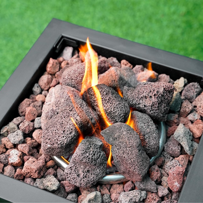 Mr. Fireglass Lava Rock Granules, 2.75"-5" Large Volcanic Lava Rock