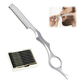 11pcs Hair Razors for Cutting Hair，Professional Styling Razor with 10pcs Replacement Stainless Steel Blades ， Hair Cutting Razor for Barbers, Salon Stylists & Home Hair Trimming