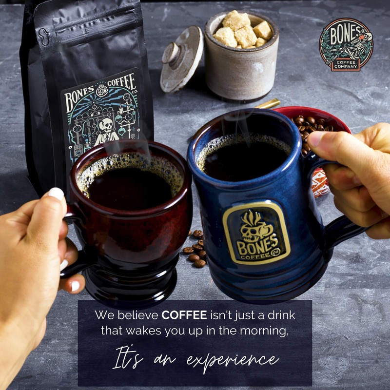 Bones Coffee Company High Voltage Coffee - Highly Caffeinated (Ground