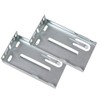 Ball Bearing Drawer Slide Rear Mounting Brackets - 2 Pair