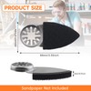 10 Pcs Oscillating Tool Sanding Pad, Triangular Finger Sanding Pads,