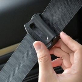AIMALL 2PCS Car Safety Seat Belt Clip Adjuster Buckle Strap Stopper Clamps Safe Comfort, Easy Installation, Compact Design, 2.36x1.57x0.67in
